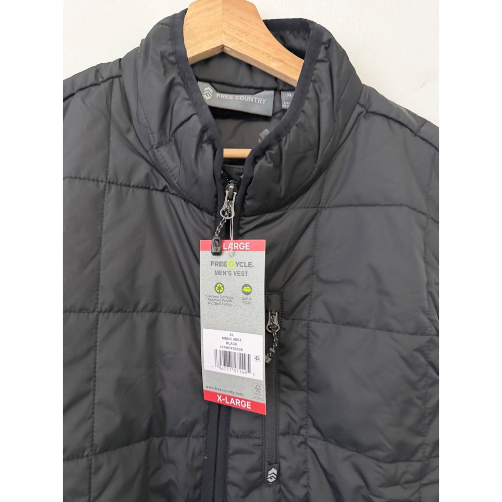 NWT Free Country Men's Vest – Black – Size XL - Picture 3 of 6